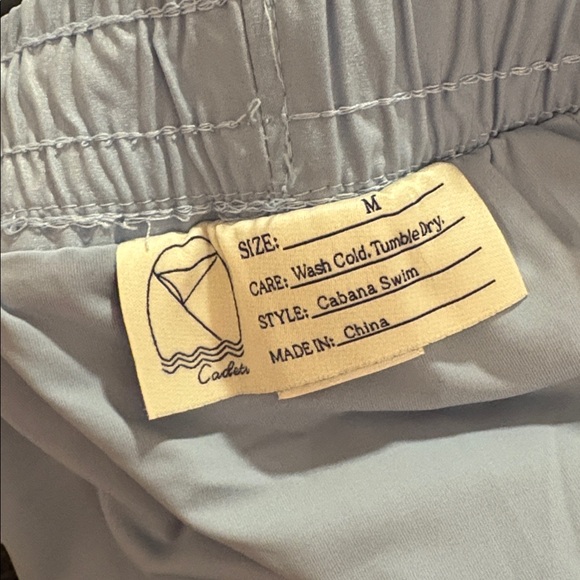 Cadets Men’s Cabana Swim Shorts in Light Blue SZ M NWOT - Picture 3 of 3